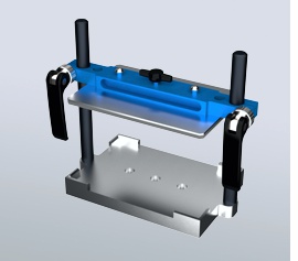 Zellaufschluss-Mühle Cole-Parmer HG-400, Probenhalteklammer