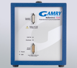 Gamry Reference 3000 Potentiostat/Galvanostat/ZRA für Korrosion (DC), Impedanzspektroskopie (EIS), Physikalische Elektrochemie (PHE), Pulsvoltammetrie (PV), Elektrochemisches Rauschen (ESA) und Elektrochemische Energie (PWR) incl. schwebende Masse (galv. Trennung von der Schutzerdung)