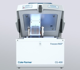 Cole-Parmer Kryomühle CG-400 Freezer/Mill® mit geöffnetem Deckel