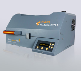 Hochenergie-Kugelmühle SPEX 8000D Mixer/Mill® mit geschlossenem Deckel, betriebsbereit